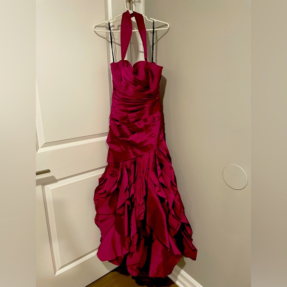 Monique Lhuillier Magenta Dress